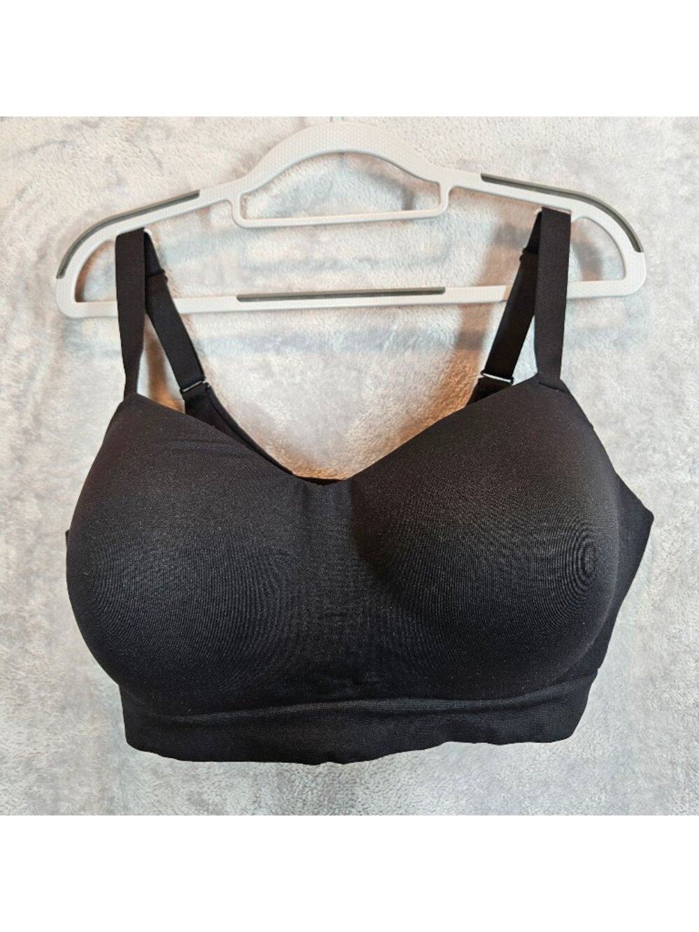 Truekind 2XL Black Wireless Full Coverage Padded Bra With Adjustable Straps & Ho